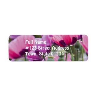 Poppy veld mailing label