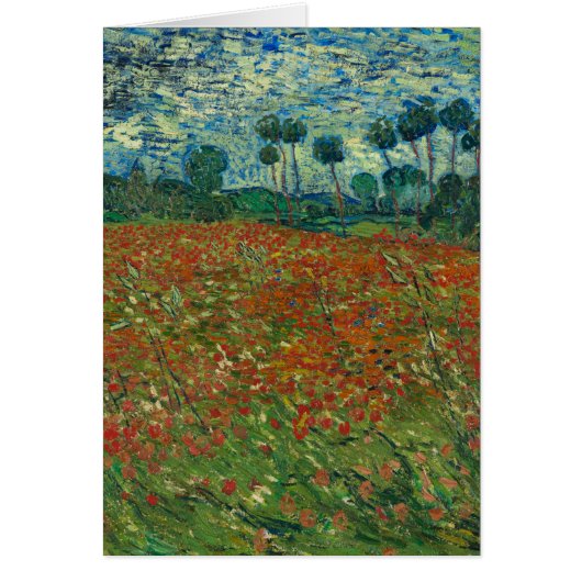 Poppy-veld van Vincent van Gogh Fine Art (Voorkant)