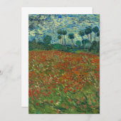 Poppy-veld van Vincent van Gogh Fine Art (Voorkant / Achterkant)