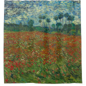 Poppy-veld van Vincent van Gogh Fine Art Douchegordijn (Voorkant)