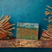 Poppy-veld van Vincent van Gogh Fine Art Fotoplaat (Zijkant)