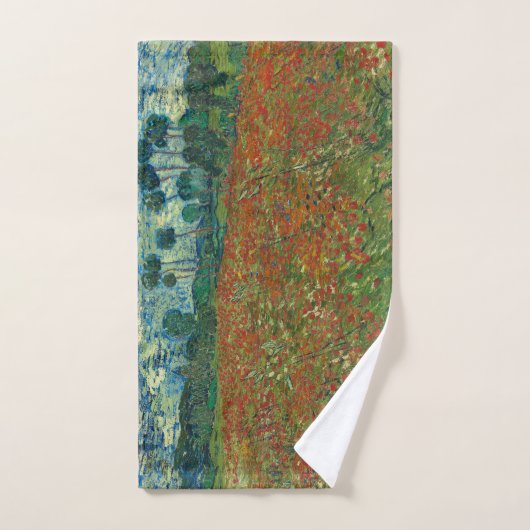 Poppy-veld van Vincent van Gogh Fine Art Handdoek (Handdoek)
