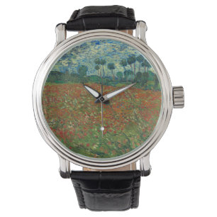 Poppy-veld van Vincent van Gogh Fine Art Horloge