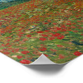 Poppy-veld van Vincent van Gogh Fine Art Poster (Hoek)