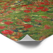 Poppy-veld van Vincent van Gogh Fine Art Poster (Hoek)