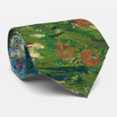 Poppy-veld van Vincent van Gogh Fine Art Stropdas (Opgerold)