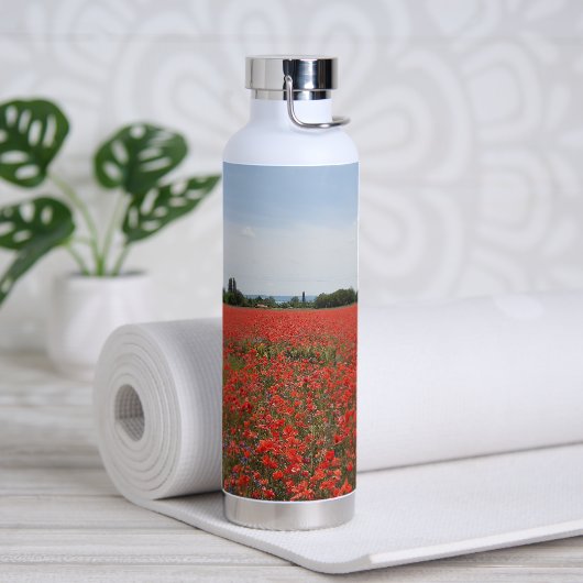 Poppy veld - Waterfles (Yoga)