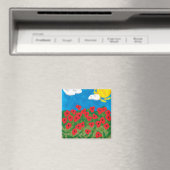 Poppy veldmagneet magneet (Insitu (Vaatwasser))