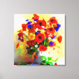 Poppy-ventilatorregeling Canvas Afdruk
