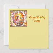 POPPY ~ Verjaardag Kaart ~ Fairy Decorates Egg ~ (Achterkant)