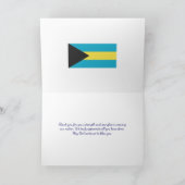 Poppy | Veteranen | BAHAMA-vlag | HERDENKINGSDAG Bedankkaart (Binnen)