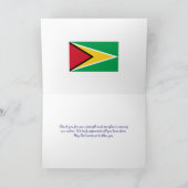 Poppy | Veteranen | GUYANA-vlag | HERDENKINGSDAG Bedankkaart (Binnen)