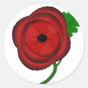 Poppy voor Herdenking - sticker