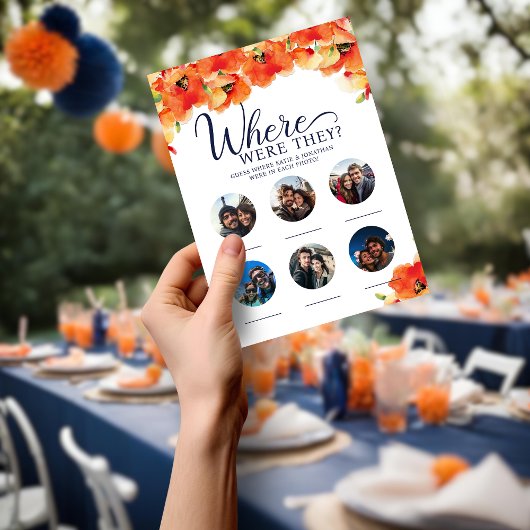 Poppy waar waren ze bruiloft douche partij spel