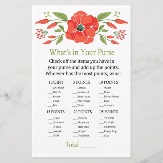 Poppy Wat zit er in je handtas? (Voorkant)