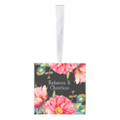 Poppy Waterverf Flower Gepersonaliseerde bruiloft Decoratie (Rechts)