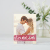 POPPY WATERVERF SPLASH | BESPAAR DE DATUM-BRIEFKAA AANKONDIGINGSKAART (Staand voorkant)