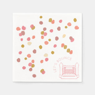 Poppy Waterverf Stippen Bounce House Paper Napkin Servet