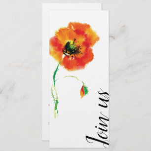 Poppy Wedding Uitnodiging