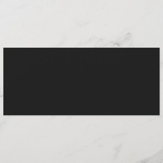 Poppy Wildbloemen Monogram Donkere bruiloft Menu (Achterkant)