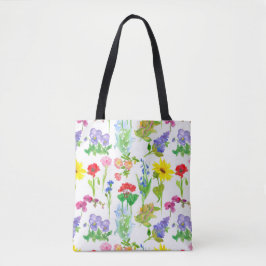 Poppy Wildflower Waterverf Flowers Botanisch Tote Bag