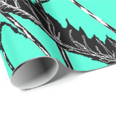 Poppy Wrapping Paper Turquoise - Kies uw kleur Cadeaupapier (Rol Hoek)