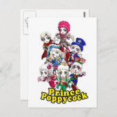 Poppycock Party Briefkaart (Voorkant / Achterkant)