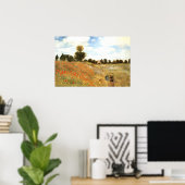 Poppyfield at Argenteuil, Monet Poster (Thuiskantoor)