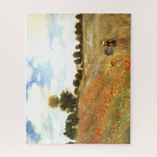 "Poppyfield" by Monet Fine Art Jigsaw Legpuzzel (Verticaal)