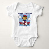 Poppy's Little Co-Pilot - Cute Airplane Romper (Voorkant)