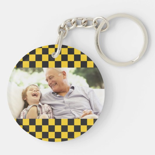 Poppy's Taxi | Funny Grandpa Nickname Sleutelhanger (Achterkant)