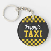 Poppy's Taxi | Funny Grandpa Nickname Sleutelhanger (Voorkant)