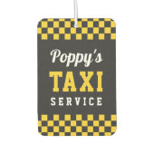 Poppy's Taxi Service | Cute Grandpa Gift Luchtverfrisser (Voorkant)