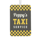 Poppy's Taxi Service | Cute Grandpa Gift Luchtverfrisser (Achterkant)