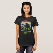 Poppysaurus  Fathers Day Rex Daddy Saurus T-shirt (Voorkant volledig)
