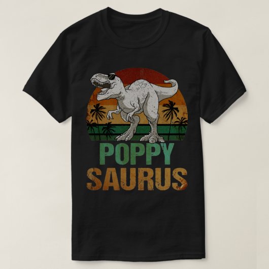 Poppysaurus T Rex Dinosaur Poppy Saurus  T-shirt (Design voorkant)