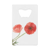 Poppyventilator Creditkaart Flessenopener (Voorkant)