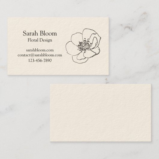 Poppyventilator | VISITEKAARTJE (Voorkant / Achterkant)