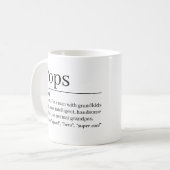 Pops Definitie Mok •Persoonlijk Opa Cadeau (Voorkant links)