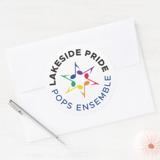 Pops Ensemble Sticker (Circle Logo) (Envelop)