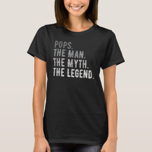 POPS OPA PAPA VERJAARDAG Vaderdag Mannen en vrouwe T-shirt
