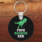 Pops-saurus Rex Dino Dinosaur Funny Popssaurus  Sleutelhanger (Voorkant)