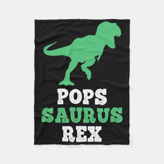 Pops-saurus Rex Dino Dinosaur Grappige Popssaurus  Fleece Deken (Voorkant)