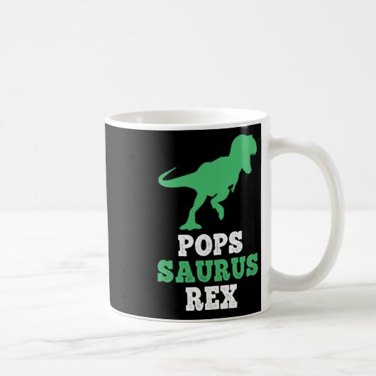 Pops-saurus Rex Dino Dinosaur Grappige Popssaurus Koffiemok (Rechts)