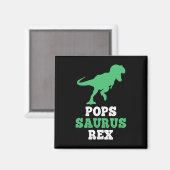 Pops-saurus Rex Dino Dinosaur Grappige Popssaurus  Magneet (Voorkant / Achterkant)