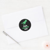 Pops-saurus Rex Dino Dinosaur Grappige Popssaurus  Ronde Sticker (Envelop)