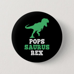 Pops-saurus Rex Dino Dinosaur Popssaurus Grappig Ronde Button 5,7 Cm