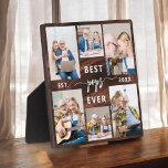 Pops Wood Grandfather Grandchildren Photo Collage Fotoplaat<br><div class="desc">Capture the love between Pops and his grandchildren with our Grandfather Grandchildren Photo Collage Plaque. This personalized plaque features a heartwarming photo collage, beautifully displaying cherished moments shared between Poppy and his beloved grandchildren. Surrounding the photos is the endearing title "Pops, " adding a special touch to the design. Crafted...</div>