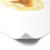 Popscorn eerste verjaardag mijlpaal verjaardag poster (Hoek)