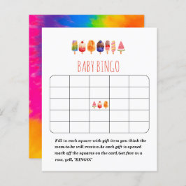 Popsice Cream baby shower bingo